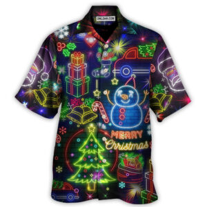 Christmas Bright Neon Lighting Hawaiian Shirt